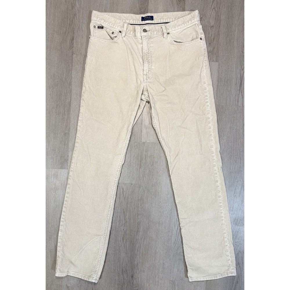 Polo Ralph Lauren The Prospect Straight Pant Men's Size 34x34 Corduroy Beige Tan